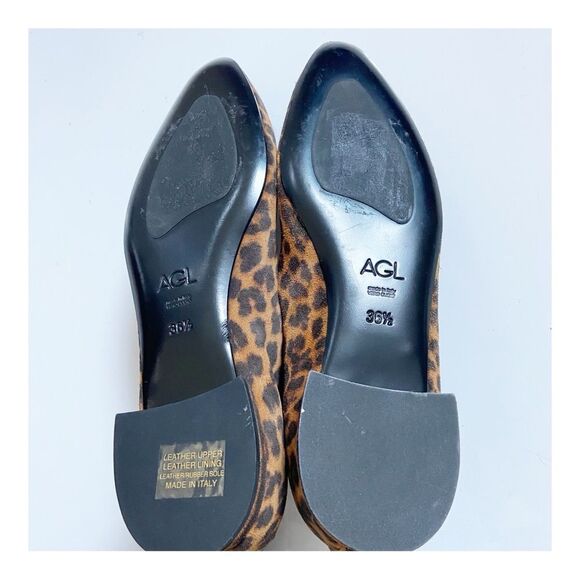 AGL Seraphina Animal Print Flat In Ghephard Cognac Leopard size EU36.5 US6 - Picture 9 of 12